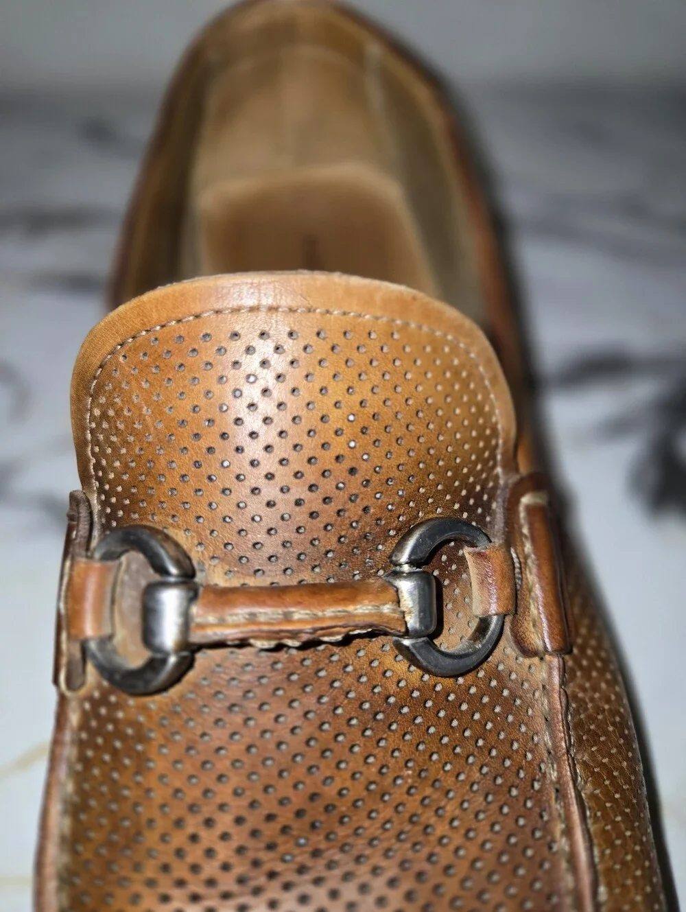 Magnanni  Leather Lace-Up Shoes Light Brown  Size 10 M, retails For $499.00